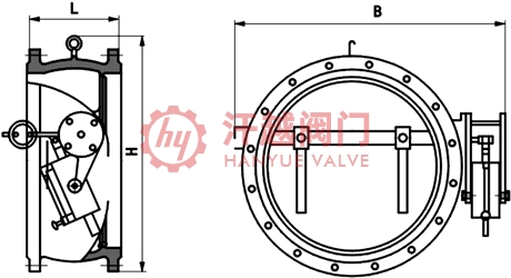 蝶式缓冲止回阀