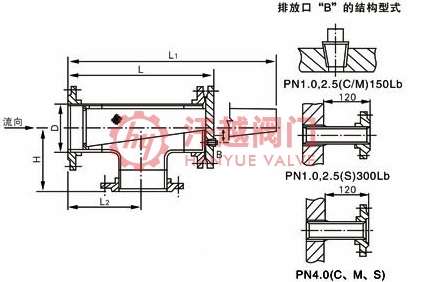 ST14S正折流式T型过滤器